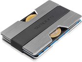 Slimpuro NANO Slim Wallet - portemonnee extra vlak - 12 pasjes - muntvakje - RFID-bescherming - aluminium
