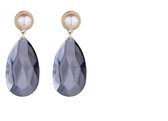 Sweet7 Transparant - Oorbel - Transparant - Hanger - Zilver