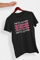 Squid Game | Heren T-shirt | Wit | Netflix | Serie | Survival Game | Drama | Maat L