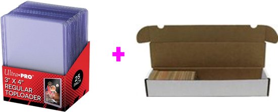 Afbeelding van het spel Ultra Pro Toploader + Cardbox 1000 Combi Pack | 25st |Sleeves Kaarten | Pokemon