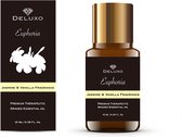 Deluxo etherische olie - Jasmijn & Vanille, Euphoria, Luxe aromatherapie olie