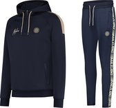 Malelions - sports - strike - tracksuit - navy/creme - mt. XS SET