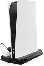 Hopora 4in1 Playstation 5 Standaard - PS5 Oplaadstation voor 2 Controllers - Docking USB Hub voor Playstation 5