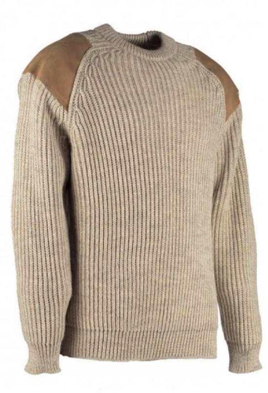 Pull Swaledale, 100% Laine Beige - S