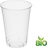 BIO Plastic bekers wegwerp - Biologisch afbreekbaar - Drinkbeker PLA 250ml afbreekbaar 50 stuks