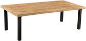 Eettafel 200x100x78 cm mangohout en metaal