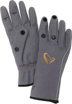 Savage Gear Softshell Glove Grey - Maat : Xlarge