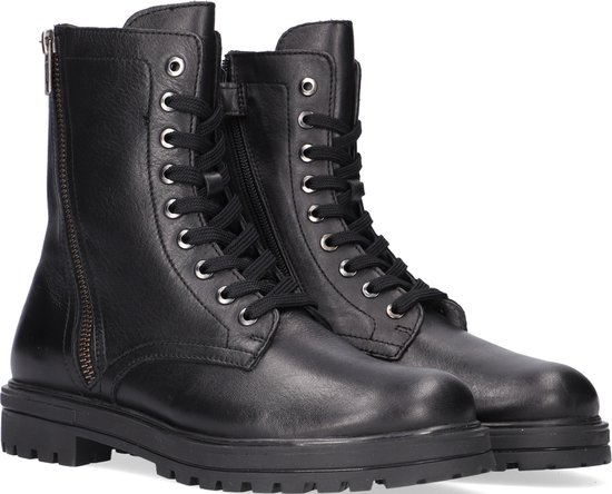 Hip H1806 Veterboots - Laarzen Met Veters - Meisjes - Zwart - Maat 34 |  bol.com