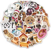 Honden Stickers | Schattige Plaatjes van Honden | 80 stickers voor laptop, auto, muur, locker etc.