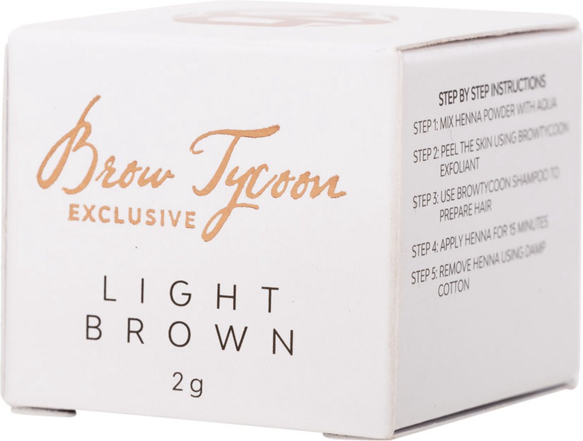 Browtycoon Exclusive Henna light brown (Brow henna) 2 gr - Browtycoon
