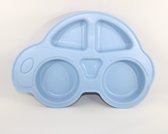 Auto Bord - Vakjes - Kinderbord - Babybord - Kinderservies - Duurzaam - Blauw