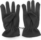 Thermo handschoenen - fleece  - winterkleding dames en heren - zwart