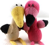 Kenana Knitters - Knuffel - Flamingo - Roze - Handgebreid - Fair Trade - Duurzaam - 30 cm