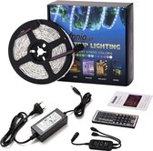 LED Strip - 5 Meter - RGB - Afstandsbediening - Voeding - Zelfklevend