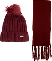 SYT Dames 2-Delig Winter Set | Sjaal - Muts | Eenvoudige Elegantie-03 (K2380-02)