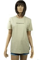 Powerfully T-shirt Geborduurd Desert Dust - Creme - Dames – Maat M