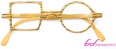 Leesbril Readloop Patchwork-Hout Blond 2607-02-+1.50