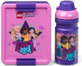 LEGO lunchset Friends meisjes 17 x 13,5 cm pp roze/paars 2-delig