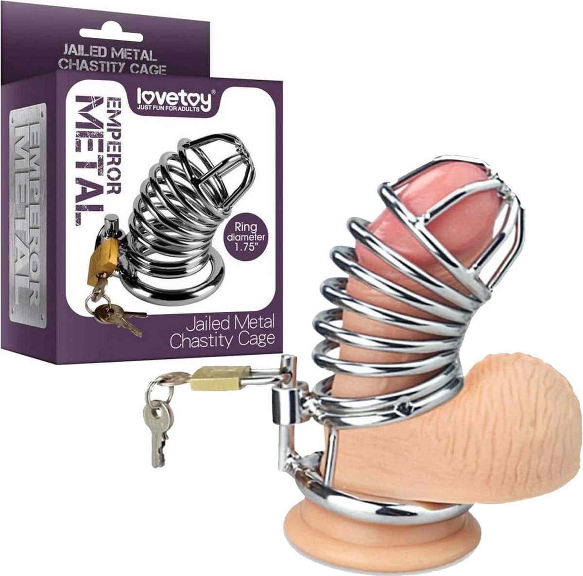 Jailed Metal Chastity Cage