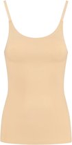 Bye Bra sous-vêtements sans couture dames, dames shapewear, chemise de modelage du corps invisible, débardeur correcteur de ventre léger avec bretelles spaghetti réglables, shapewear sans couture dames Beige taille XXL
