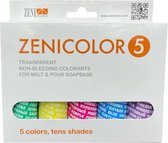 zeep kleurstof verf kleur zeep maken Zenicolor 5 - creëer de mooiste kleuren zeep