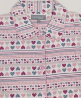 Cocodream Dames Flanel Pyjama Hart Roze - maat S