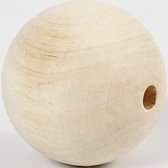 Houten kralen. 80 mm. 12 mm. grass wood - 1 st