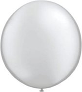 Qualatex ballon 90 cm zilver