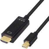 Garpex® Mini DisplayPort naar HDMI Kabel - Thunderbolt naar HDMI Kabel - HDMI Kabel - 4K 30Hz Ultra HD - Zwart - 1.8 meter