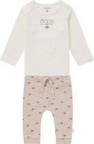 Noppies U 2 pcs Set Vedder Unisex Kledingset - Sand Melange - Maat 68