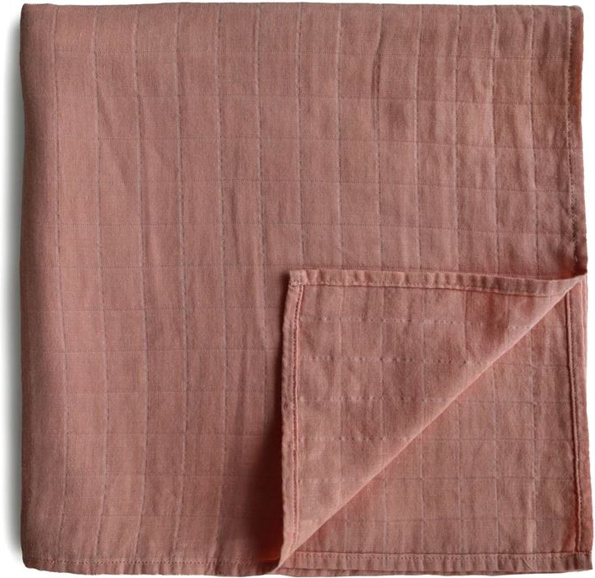 MUSHIE swaddle | Cedar | XL omslagdoek | Hydrofiel | 120 x 120 cm | 100% Katoen