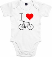 Cycle Gifts Baby Romper - Rompertjes - Babykleding - Zwanger - Geboorte - Cadeau - 6-12 maanden - Wit