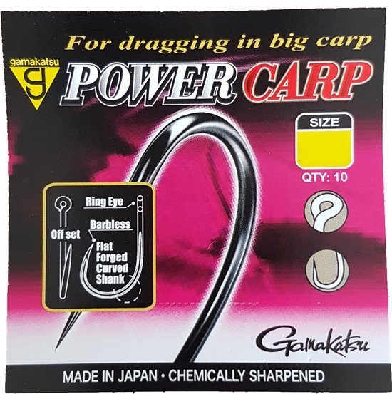 Gamakatsu Power Carp Ring Eye Barbless #16 van Gamakatsu — afbeelding 2