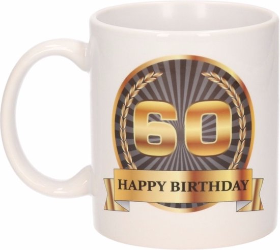 Mug / tasse d'anniversaire de luxe 60 ans