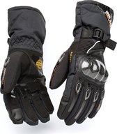 Gants de moto Zwart - Hiver - Carbone - Imperméable - Coupe-vent - Écran tactile - Taille XXL