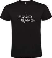 Zwart T-Shirt met “ Squid Game “ logo Wit Size XL