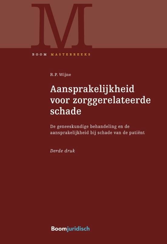 Boom Masterreeks - Aansprakelijkheid voor zorggerelateerde s ... - cover
