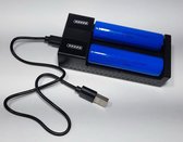 Xsarius batterij + Oplader(usb) voor video deurbel (2stuks) 2600 mAh 3.7v