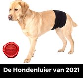 Sharon B Hondenluier Zwart Maat M - wasbaar - verstelbaar 42-49 cm