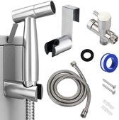 Bidet Sprayer Set - Sproeier - Handdouche Met Slang - Handdouchehouder - Handdoucheset - RVS - Badkamer Accessoires