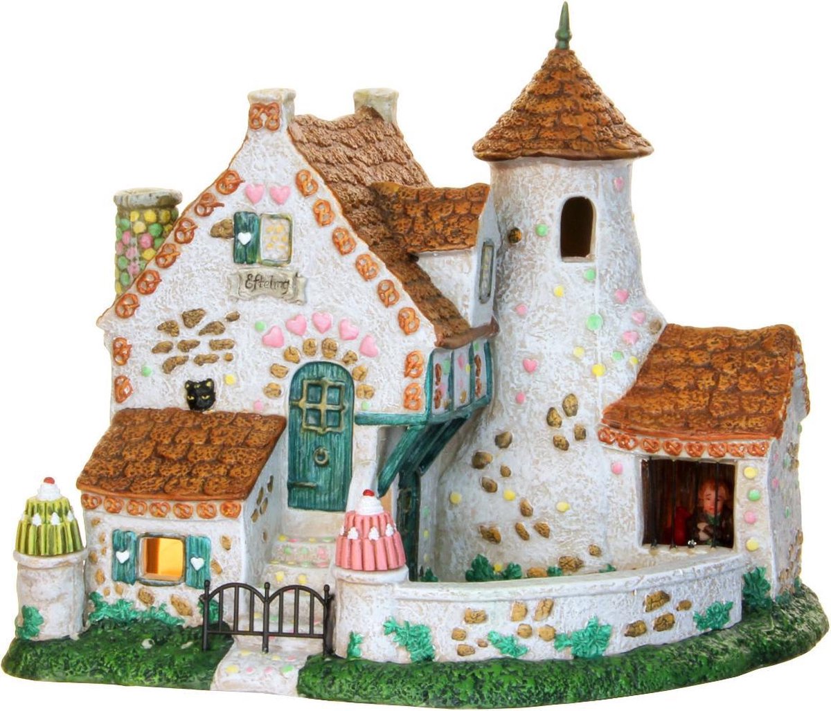 LuVille Efteling Miniatuur Huis van Hans en Grietje - L11 x B9 x H9 cm