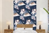 Behang - Fotobehang Ruimte - Astronaut - Raket - Jongens - Meisjes - Kind - Breedte 225 cm x hoogte 350 cm