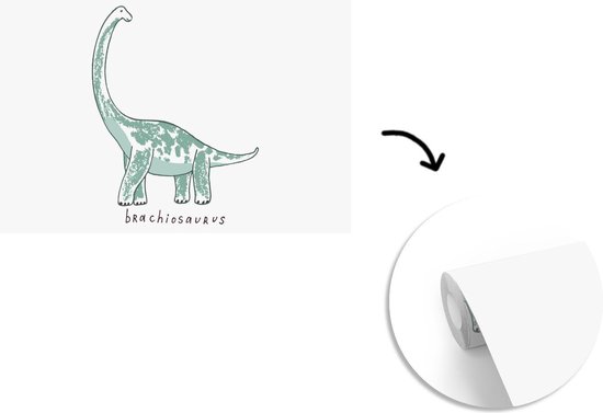 Papier peint - Papiers Papier peint photo Chambre d'enfants - Dinosaurus - Brachiosaure - Largeur 360 cm x Hauteur 240 cm