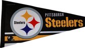 USArticlesEU - Pittsburgh Steelers - NFL - Vaantje - American Football - Wimpel - Vlag Sportvaantje - Pennant - Zwart/Geel - 31 x 72 cm