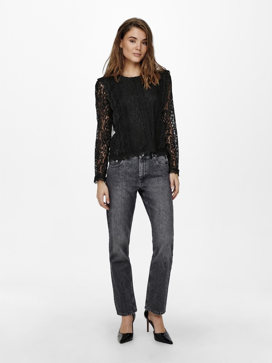 Köp Only ONLTIANA LS TOP WVN - Cloud Dancer