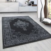 Grijs Tapijt Klassiek Vloerkleed - 120x170cm- Modern - Woonkamer - Salon - Slaapkamer - Eetkamer