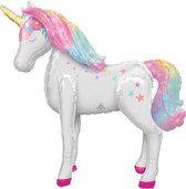 Anagram Folieballon Enchanted Unicorn Junior 106 X 116 Cm Wit