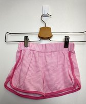 Meisjes korte broek Happy roze wit Maat 146/152