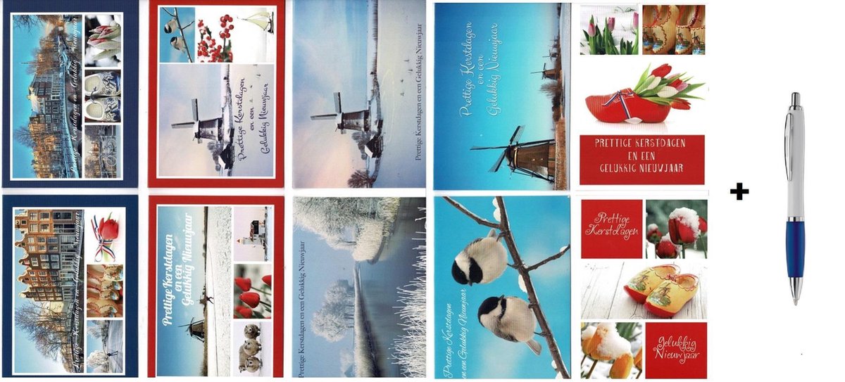 De Luxe à thème Art Cartes de Noël MED5734 4 Londres scènes-Boîte de 16 cartes