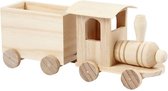 Speelgoed rein met wagon. H: 9.5 cm. L: 21.5 cm. B: 6.5 cm - 1 st